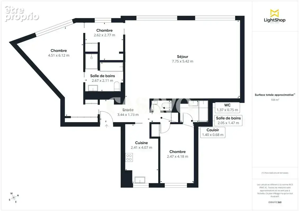 Vente Appartement 4 pièces de 105m² - 75016 Paris - photo 2