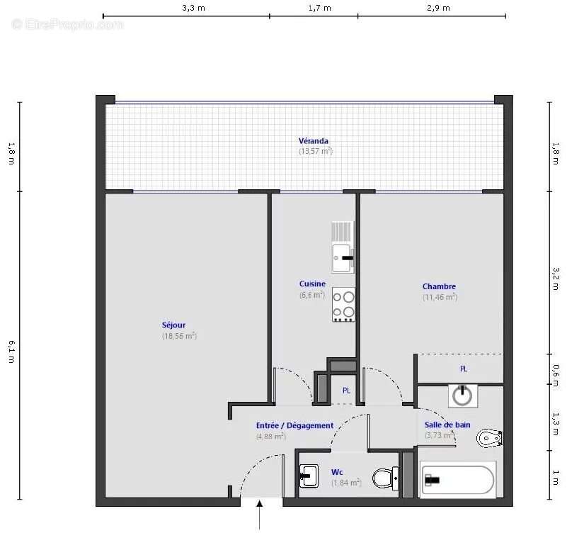 Vente appartement 2p - cannes centre - photo 7