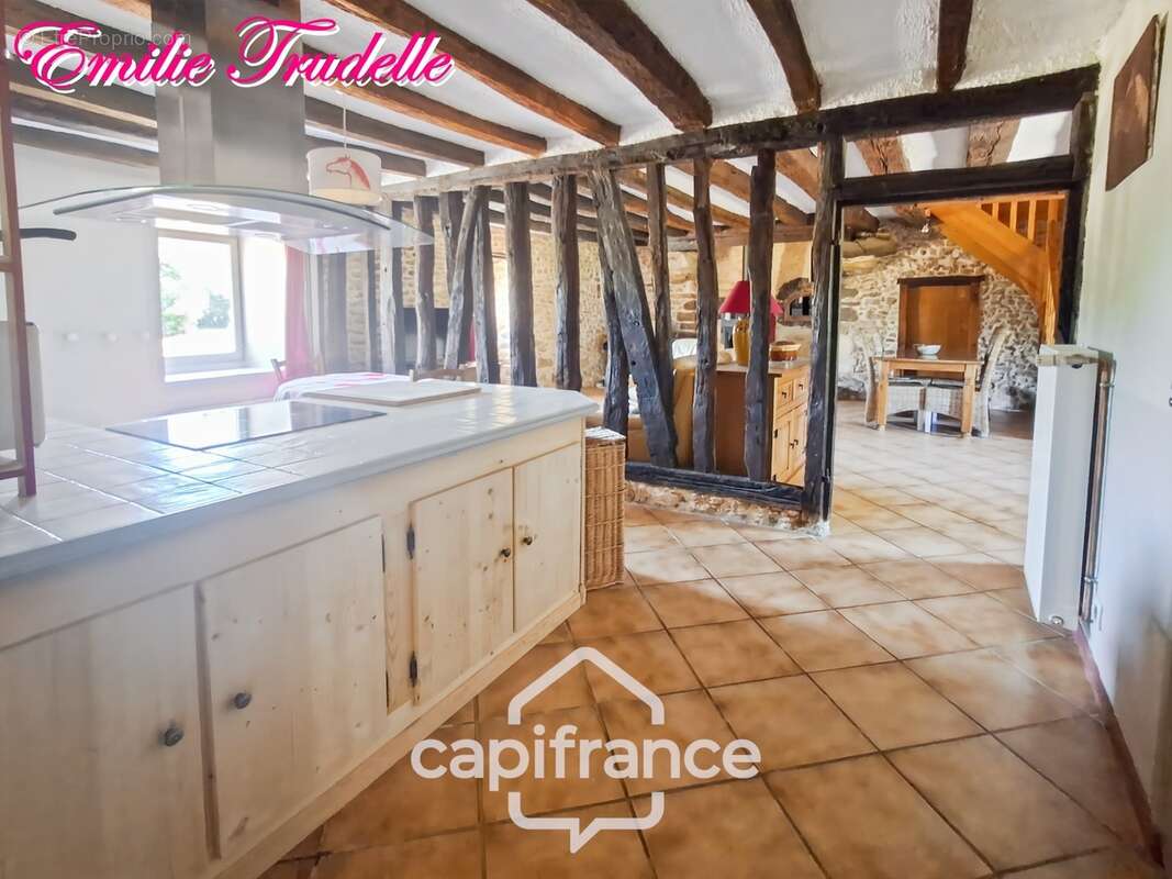  Longère de caractère du XVe siècle à vendre 5 pièces NUILLE LE JALAIS (72)  – 105 m²- 3ch – Terrain de 1 823 m² - photo 4