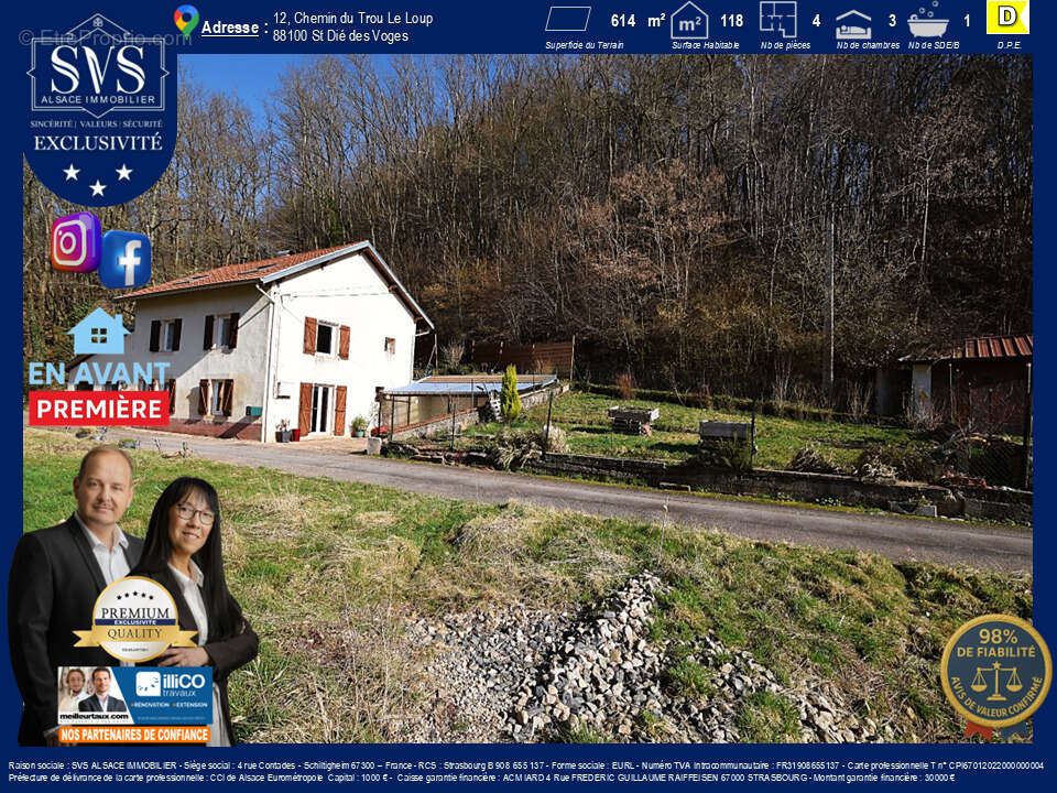 Maison à SAINT-DIE-DES-VOSGES