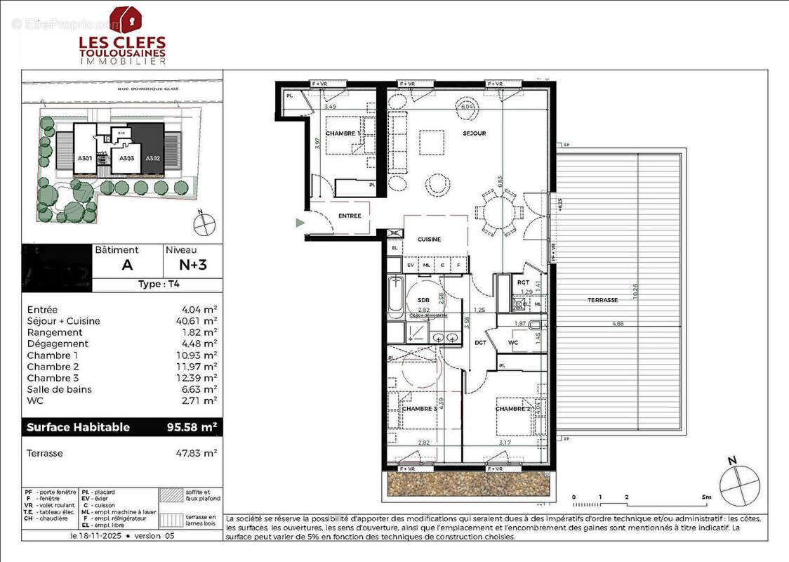 Appartement à TOULOUSE