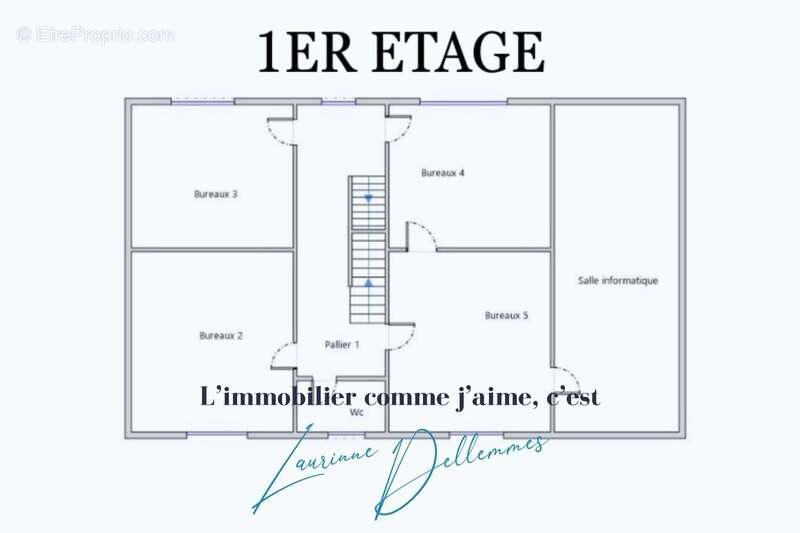 Superbe immeuble de rapport/Bureaux à vendre à ANZIN (59) - Maison bourgeoise en double distribution - photo 9