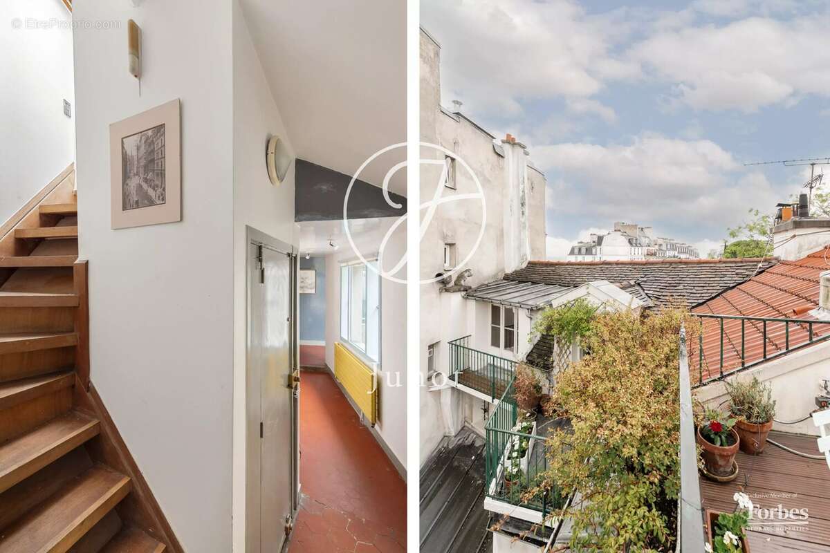 Paris 18e - HAUT MONTMARTRE / PLACE JEAN BAPTISTE CLÉMENT  - Appartement  à vendre - 4 pièces - 90,84m² Carrez - 107,84m² au sol - photo 12