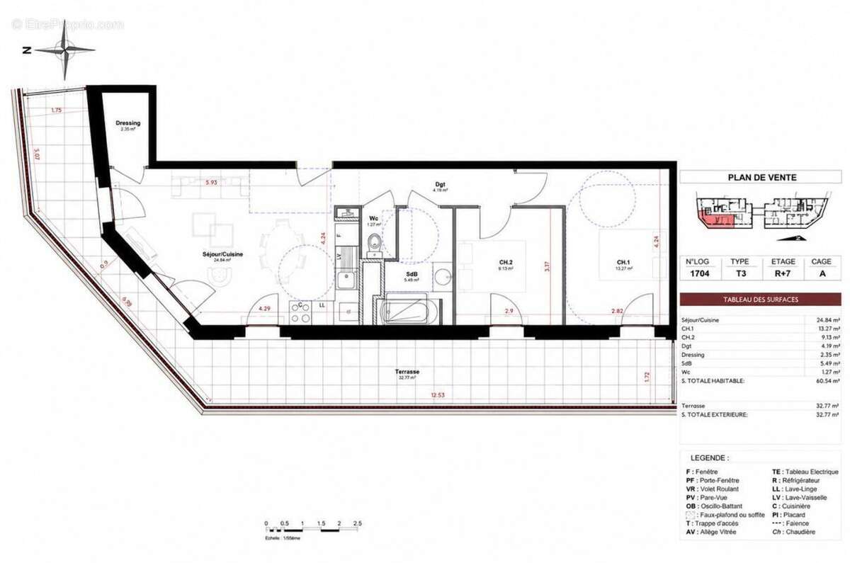 T3 Attique de 93 m² avec terrasse exceptionnelle aux portes de Genève - photo 6