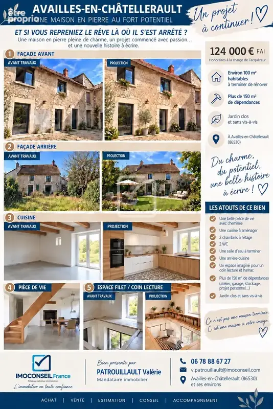 Photo Maison à Availles-En-Chatellerault au prix de 124 000€
