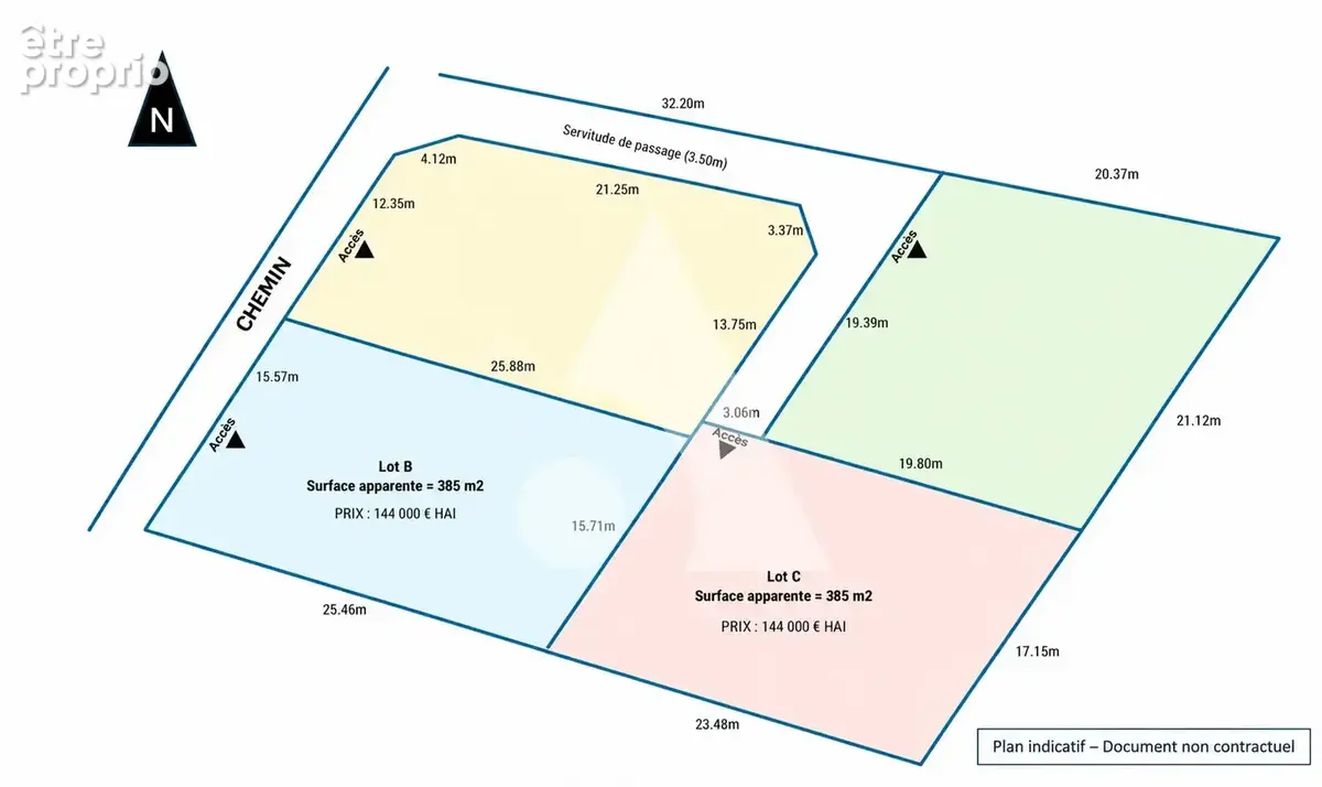 Terrain à bâtir 385m² avec vue mer - Proche du centre-ville de Petite-Île - photo 3