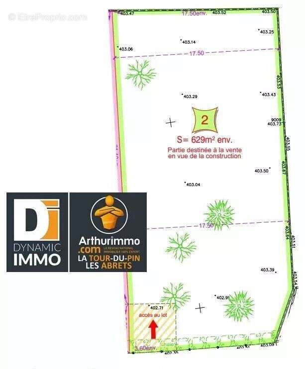 Terrain à SAINT-ANDRE-LE-GAZ