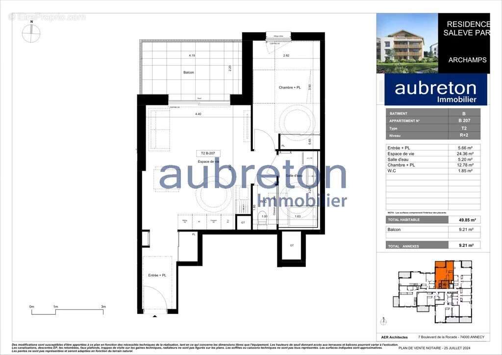 Appartement à ARCHAMPS