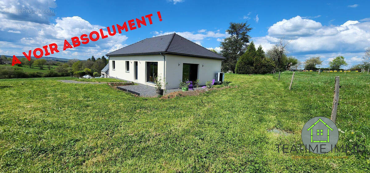 façade côté sud (porte d&#039;entrée) - Maison à PLEAUX