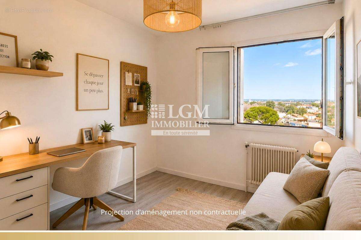 Dernier étage – vue dominante – 4 pièces de 89 m² – montpellier figuerolles - photo 14