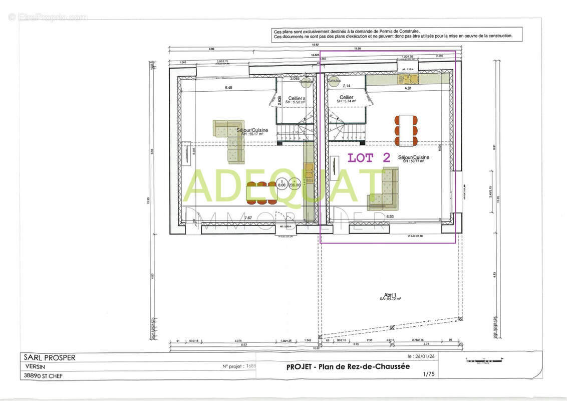 Appartement à SAINT-CHEF