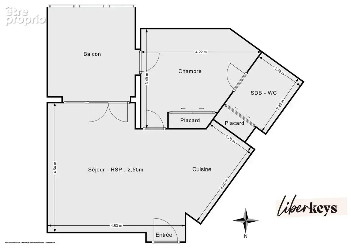 T2 - 43 m² -lumineux avec terrasse, tramway au pied – 26e Centenaire - photo 9