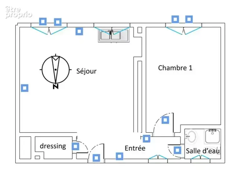 Levallois-perret -  square baudin - appartement 2 pieces 36m2 - photo 13