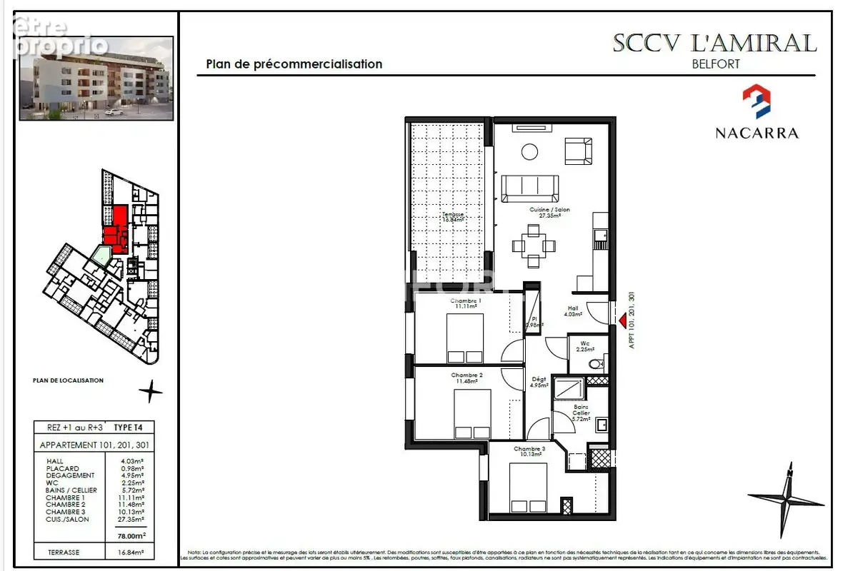 Appartement Belfort 4 pièce(s) 78.00 m2 - photo 8