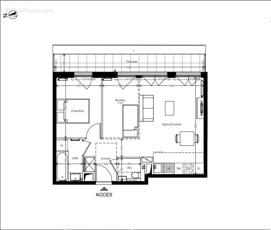 Appartement à LE PLESSIS-ROBINSON