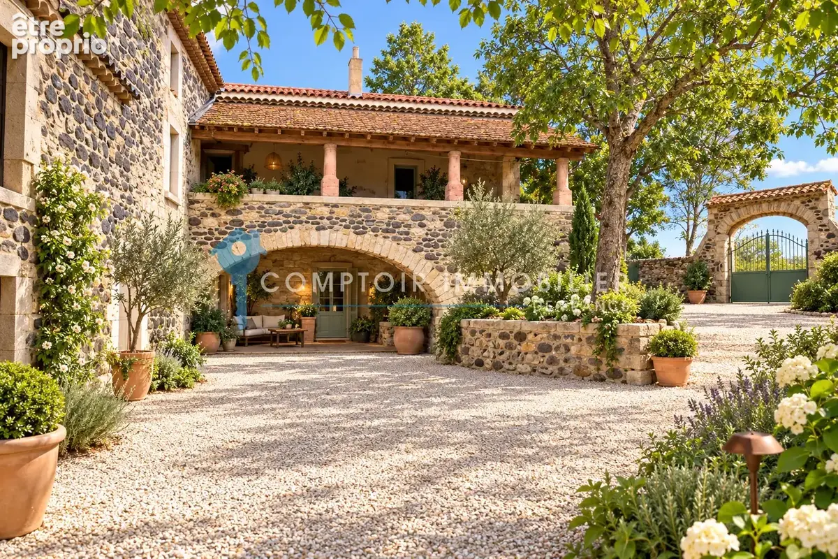 Dépt. 07 - A VENDRE à LAVILLEDIEU - Maison ancienne en pierres de 130  m2 env. + 150 m2 + terrain constructibl - photo 11