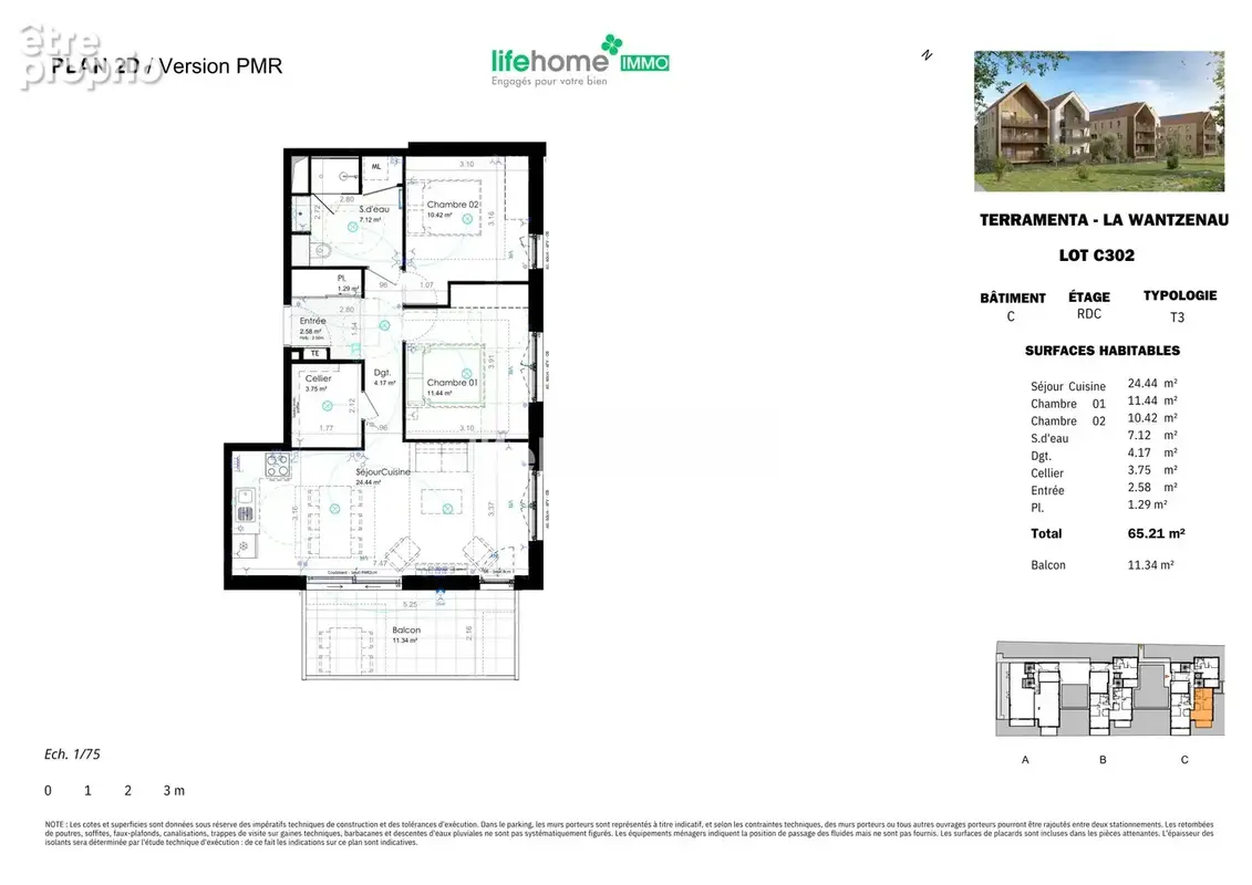 Appartement 65 m² à La Wantzenau  - photo 2