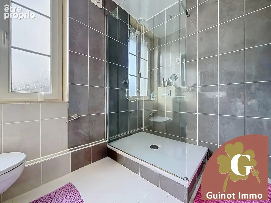 Salle de douche avec WC