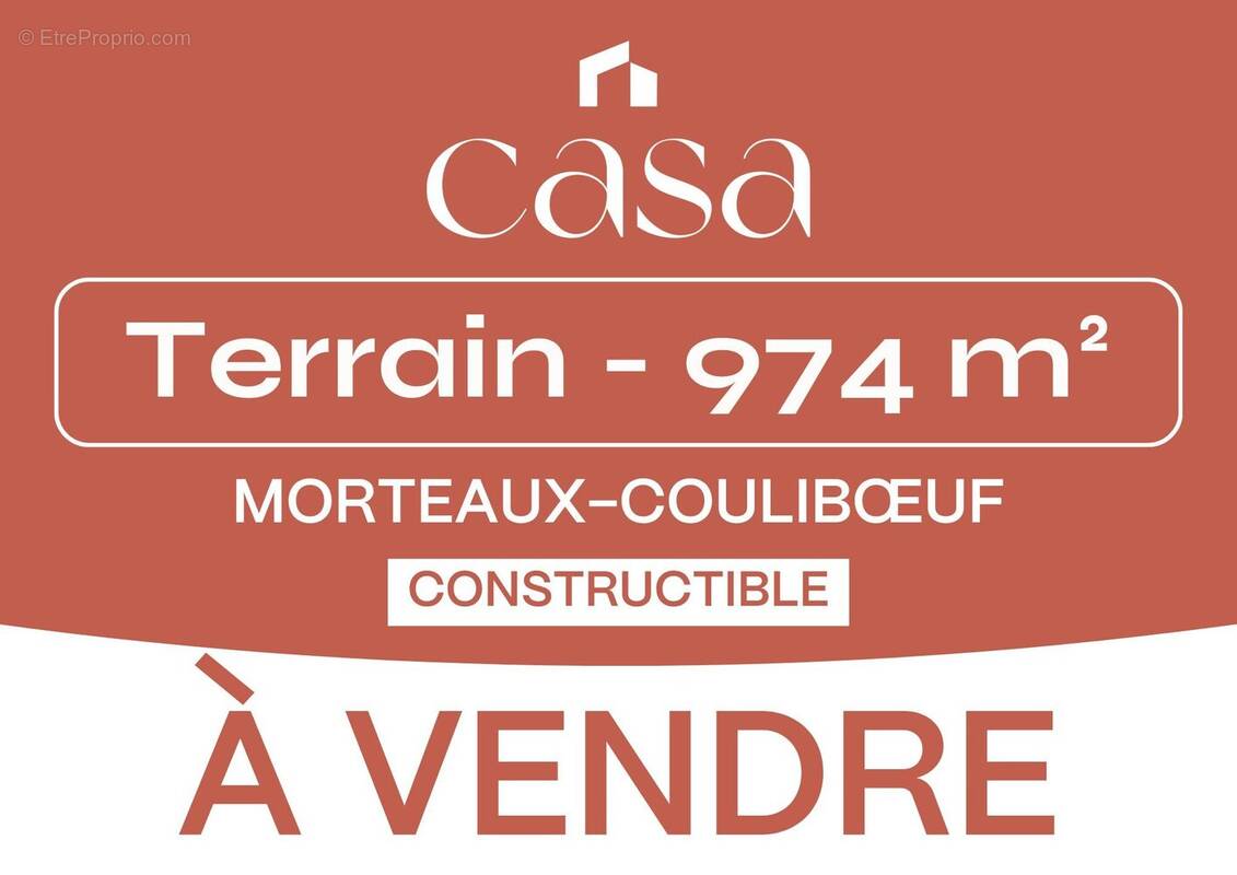 Terrain à MORTEAUX-COULIBOEUF
