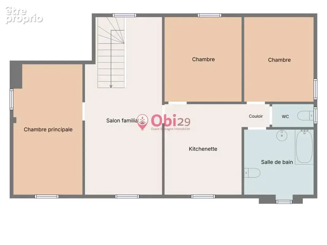 De beaux volumes et un fort potentiel au cœur de Saint-Goazec – 5 chambres - photo 3