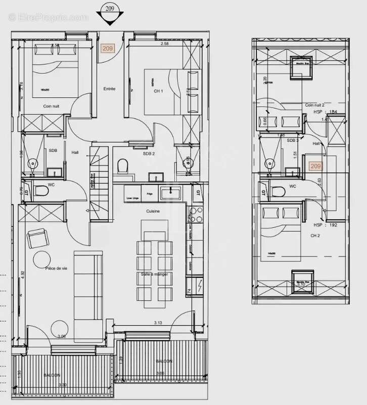 Appartement à LES ALLUES