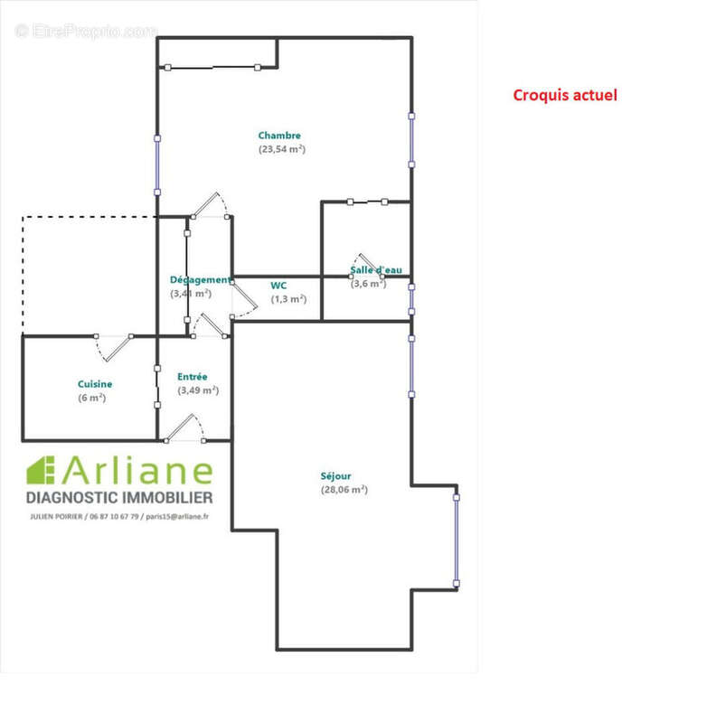 Appartement à PARIS-20E