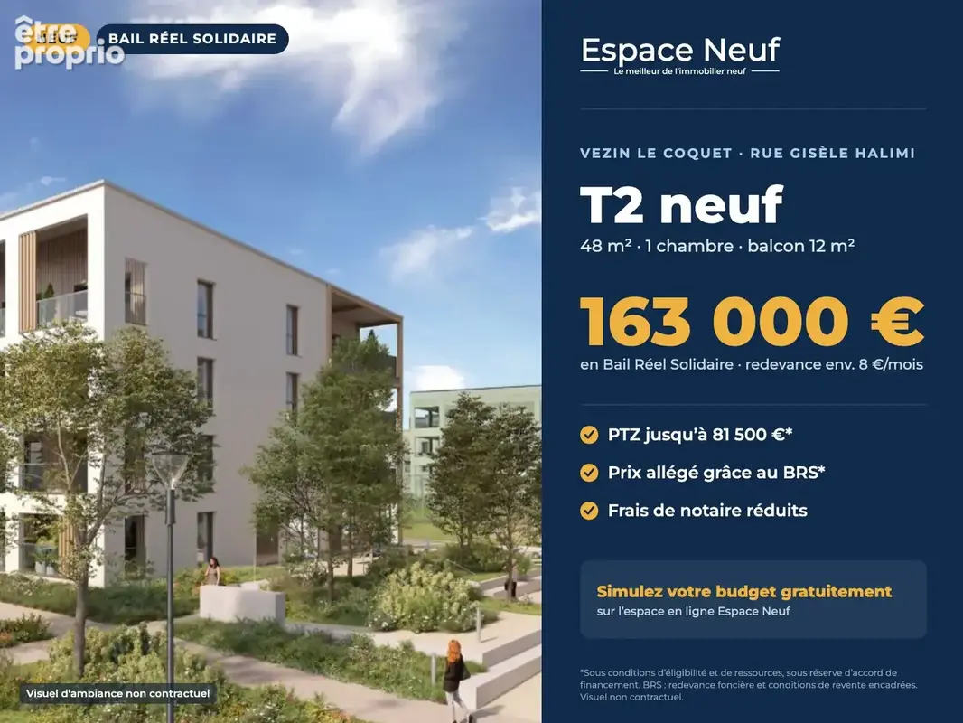 Appartement à VEZIN-LE-COQUET