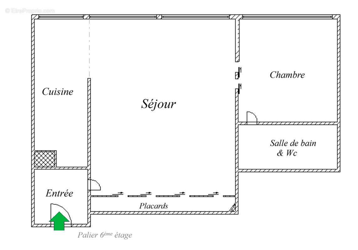 2 pièces avec ascenseur, cave et parking étage élevé - photo 8