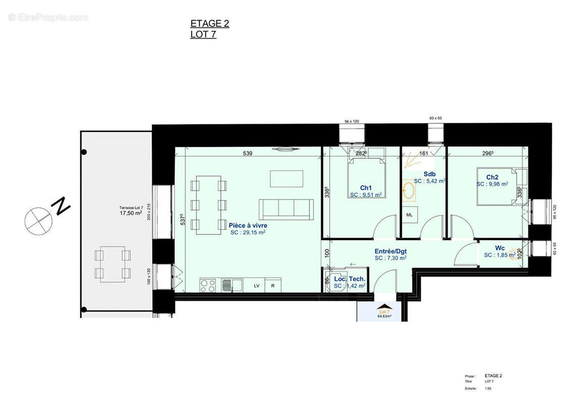 Appartement à ORCHAMPS-VENNES