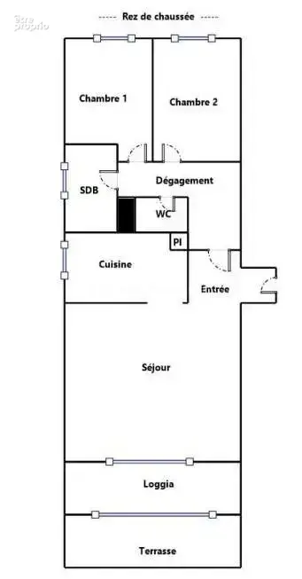 Grand 3 pièces de 68m2 en rez-de-chaussée avec loggia, terrasse et parking - photo 22