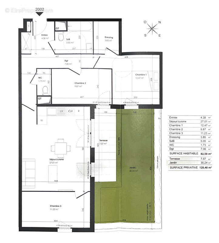 Appartement à BONNEUIL-SUR-MARNE