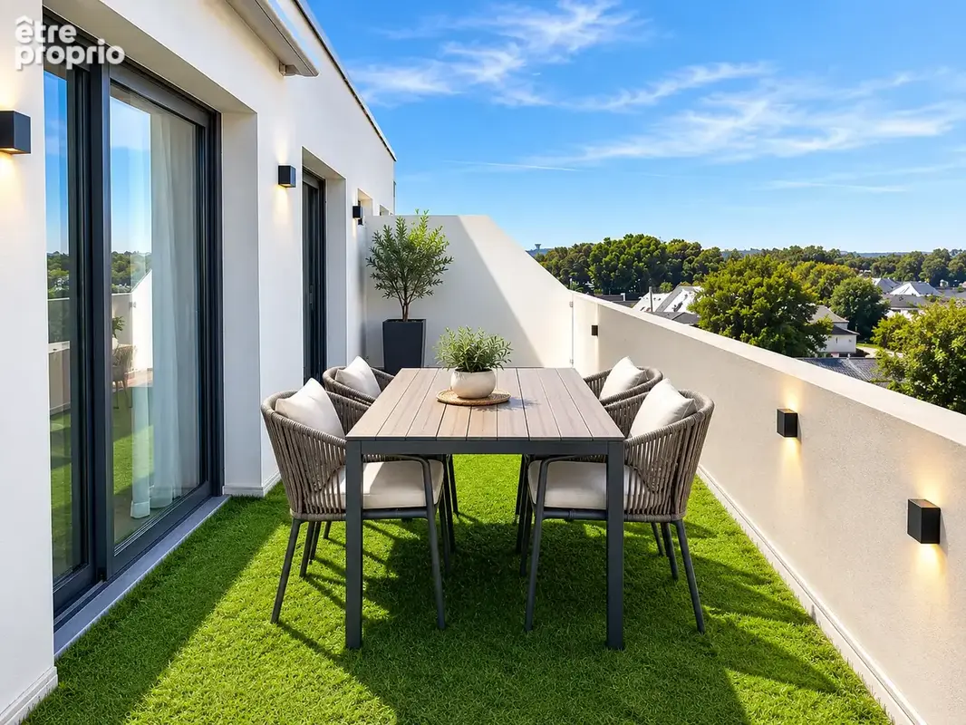 MDI Anjou Maine vous propose à la vente un appartement T3 avec terrasse, vendu loué, situé à Sautron. - photo 6
