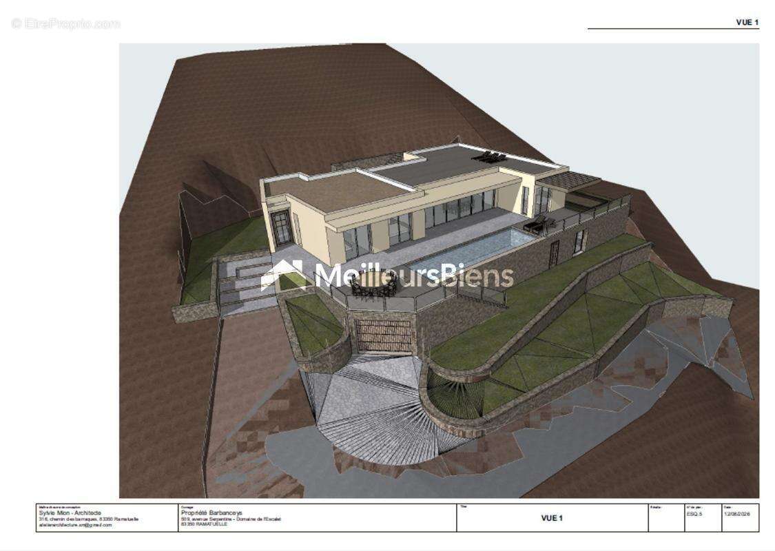 Propriété vendue avec permis de construire accordé pour une villa contemporaine - photo 6