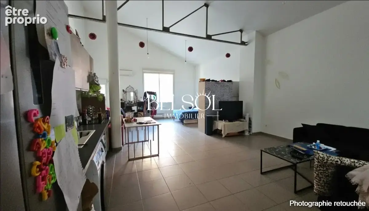 57m² pièce de vie ; cuisine ouverte sans transformation  - Appartement à PERPIGNAN