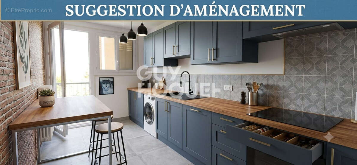 Appartement Montpellier 3 pièce(s) dernier étage + garage fermé et cave - photo 2