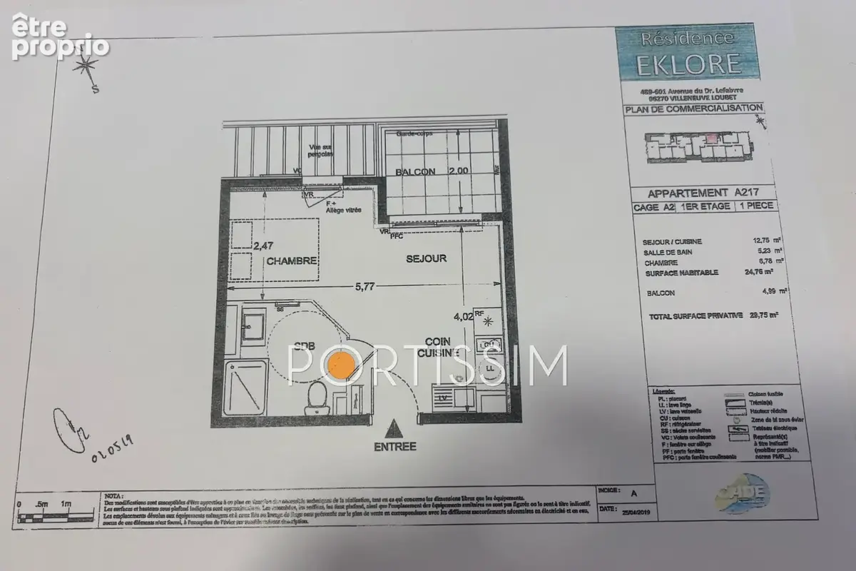 Appartement 1 pièce 25 m² à vendre à Villeneuve-Loubet (06270) - photo 7