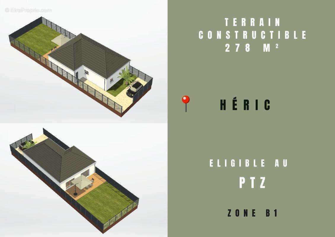 Terrain constructible - heric  - bourg - photo 4