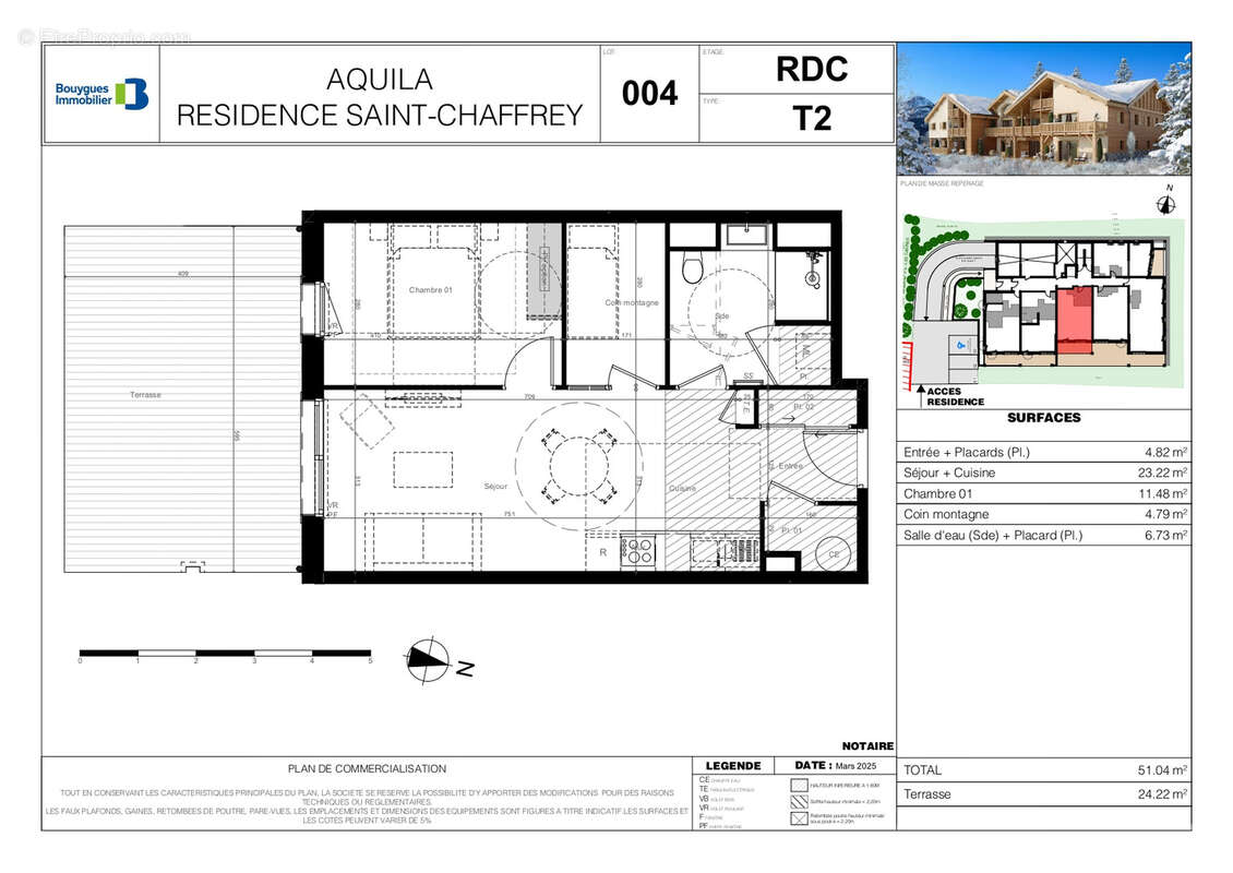 Appartement à SAINT-CHAFFREY