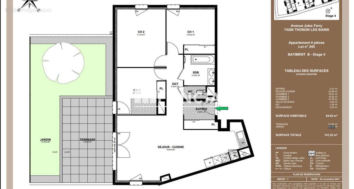 Appartement à THONON-LES-BAINS