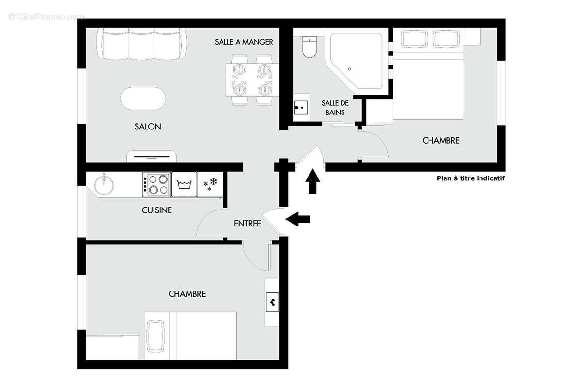 Appartement à PARIS-19E