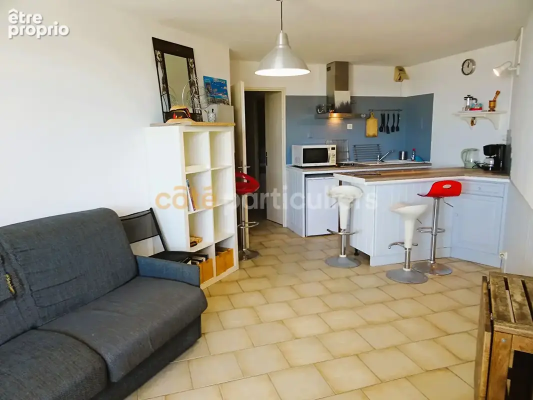 Carnon studio cabine 28m²  1ère ligne loggia parking - photo 2