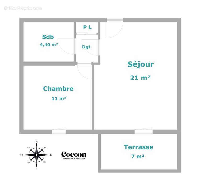 Appartement à MARSEILLE-3E