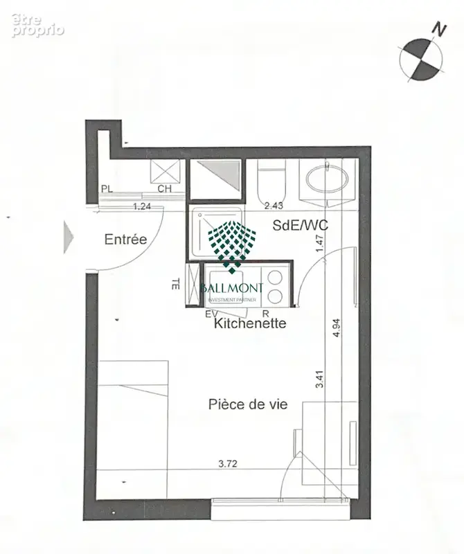 Appartement 1 pièce 18 m² à vendre à Bordeaux (33100) - photo 6