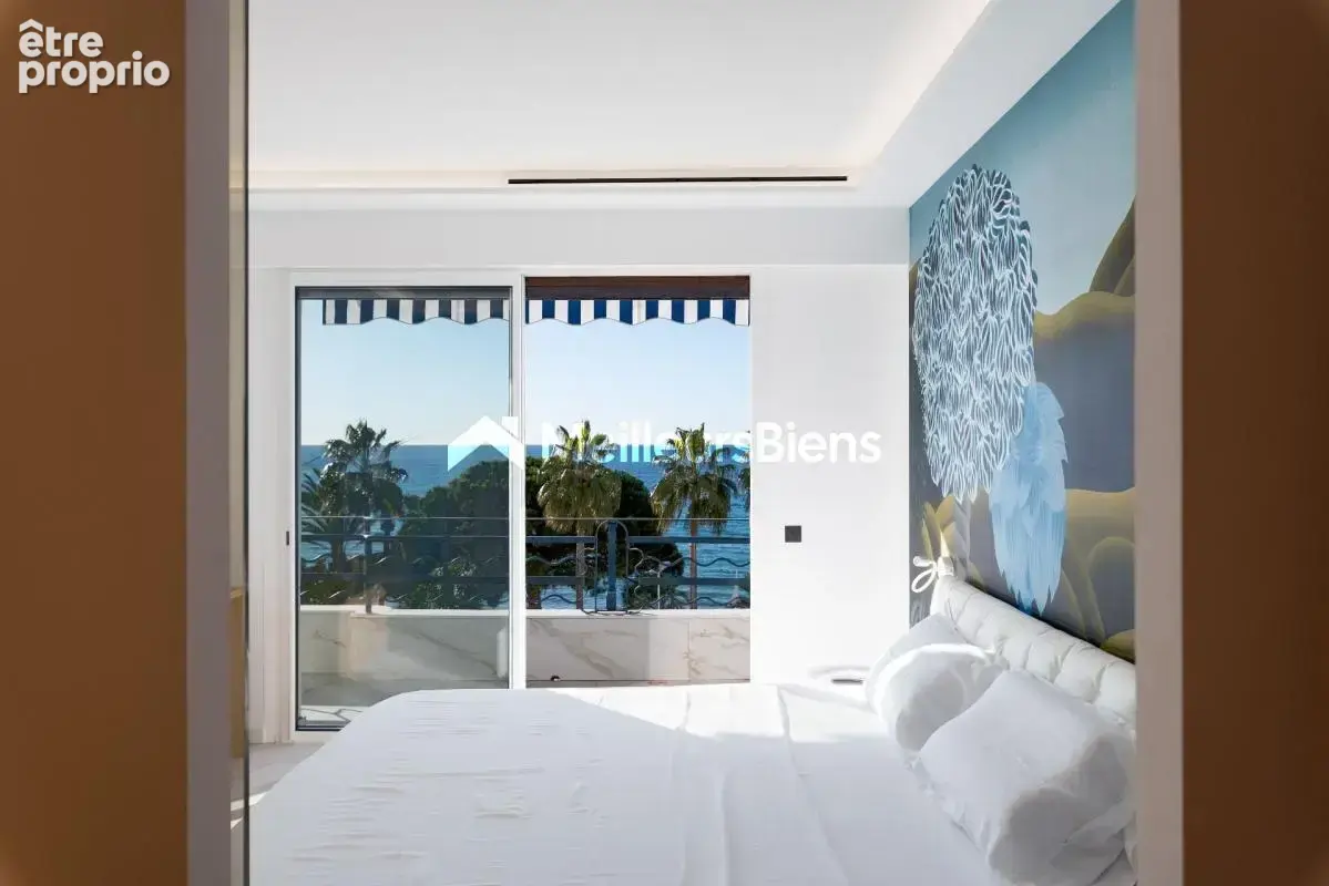 Cannes-Croisette, superbe appartement 4ème étage : 2 chambres, terrasse, vue mer - photo 13