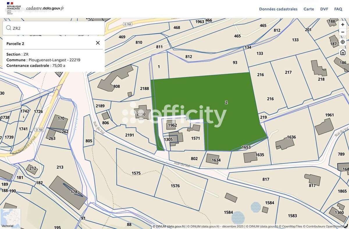 Terrain à PLOUGUENAST