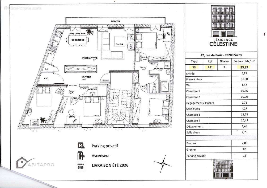 Appartement à VICHY