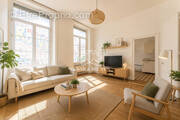 Salon - meublé avec IA - Appartement à LYON-1E