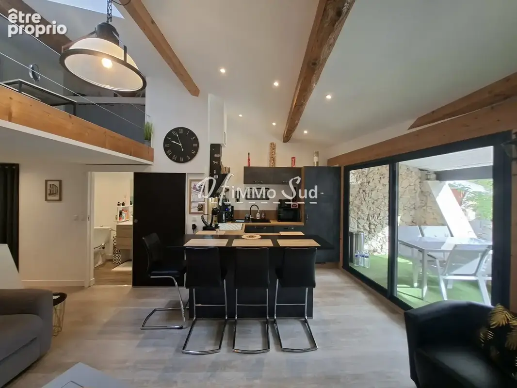 Maison de village vendue meublee : esprit loft et cocooning - photo 6