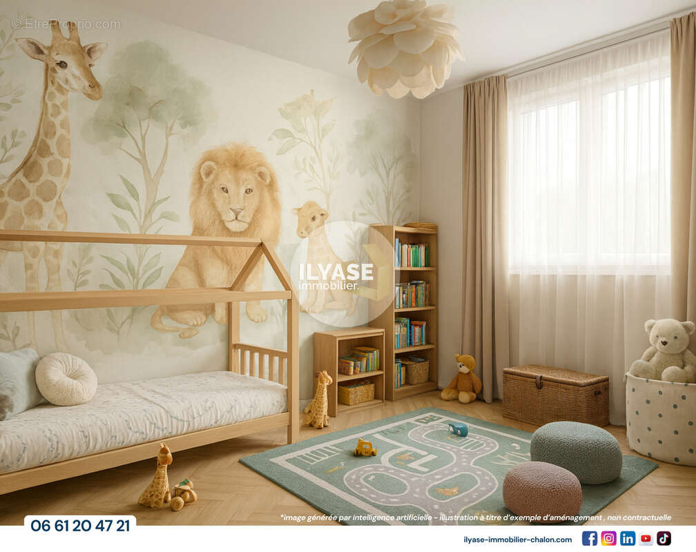 Appartement T4  75 m2  Balcon, garage fermé et cave - photo 16