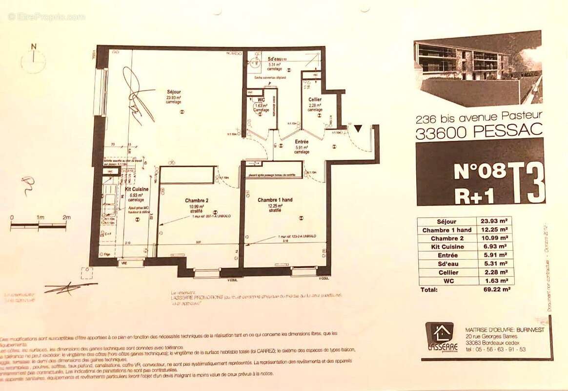 Appartement 70 m² à Pessac  - photo 7